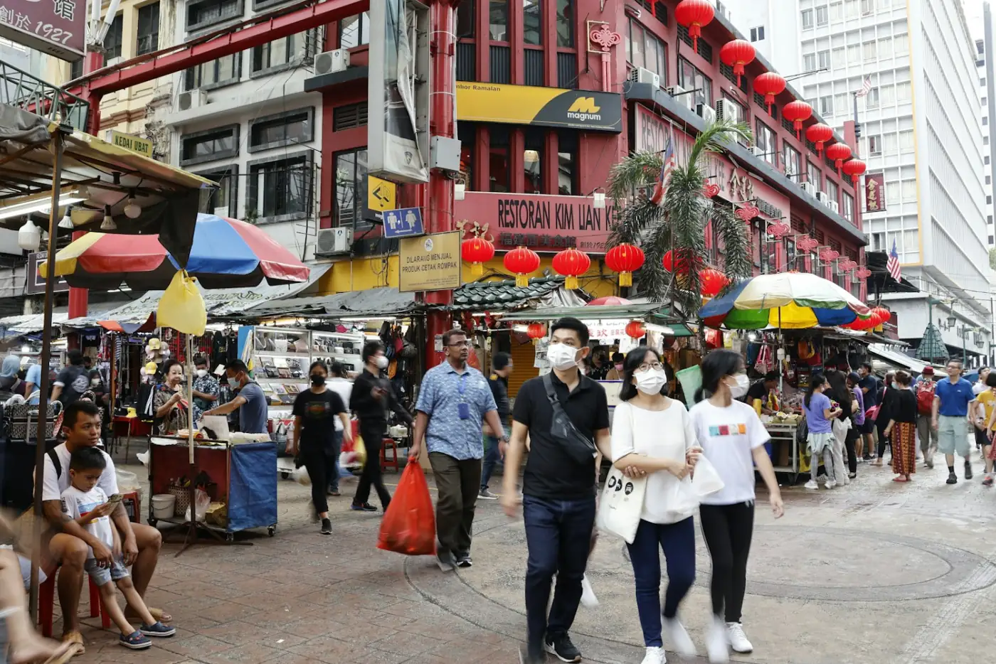 Crowds on Petaling Street, Kuala Lumpur
